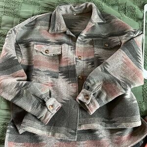 Multicolor Button-Up Jacket